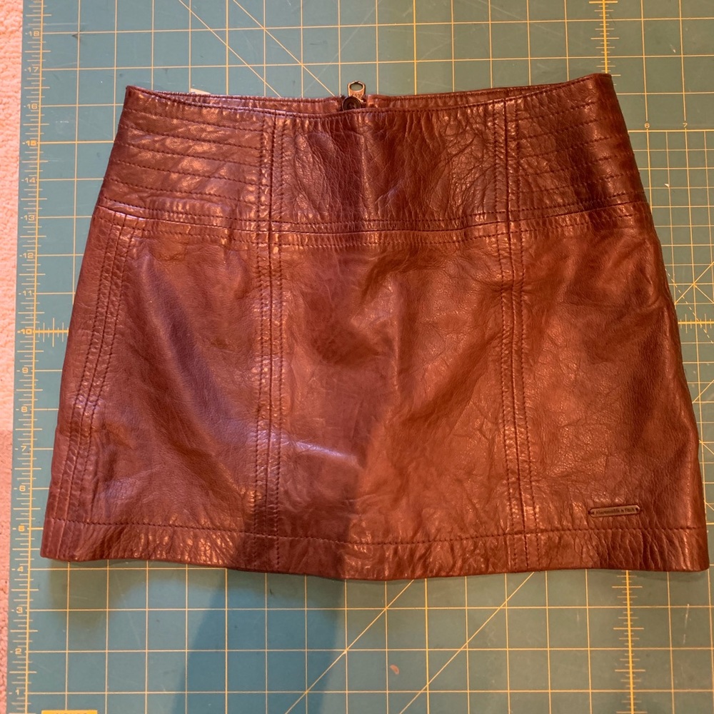 Abercrombie & Fitch Leather mini skirt.  Size 00